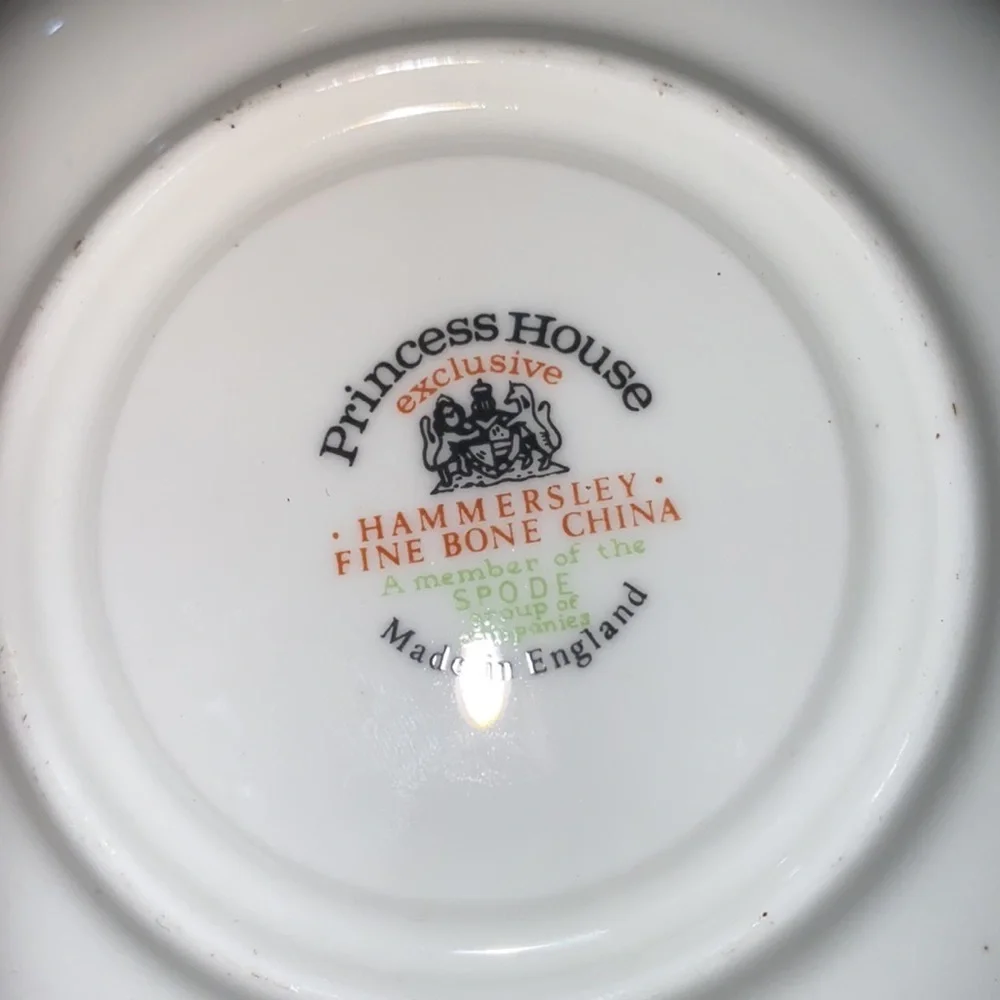 Vintage Princess House Tea Cup and Saucer / Made in England / Fine Bone China